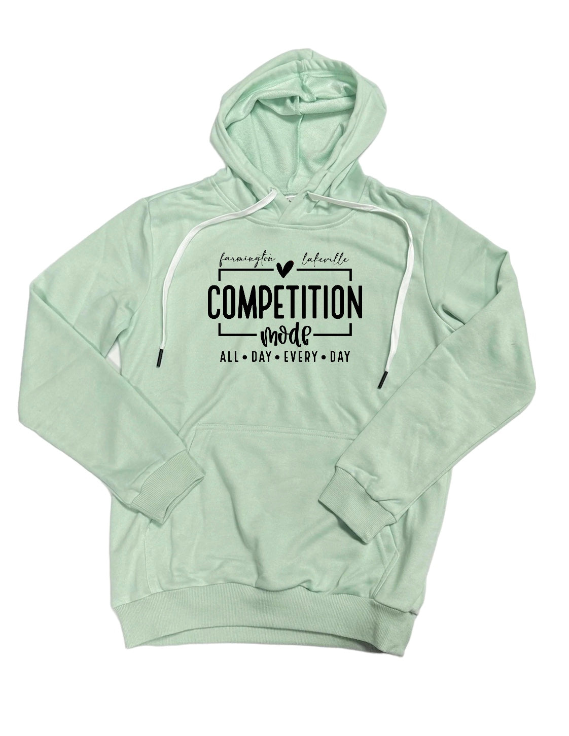 Competition Mode Hoodie-Tan/Pink/Mint