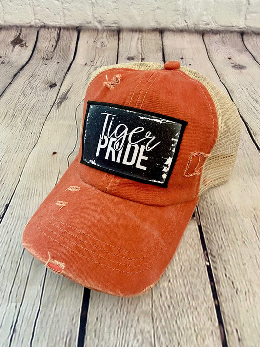 Adult Tiger Pride Criss-Cross Patch Hat