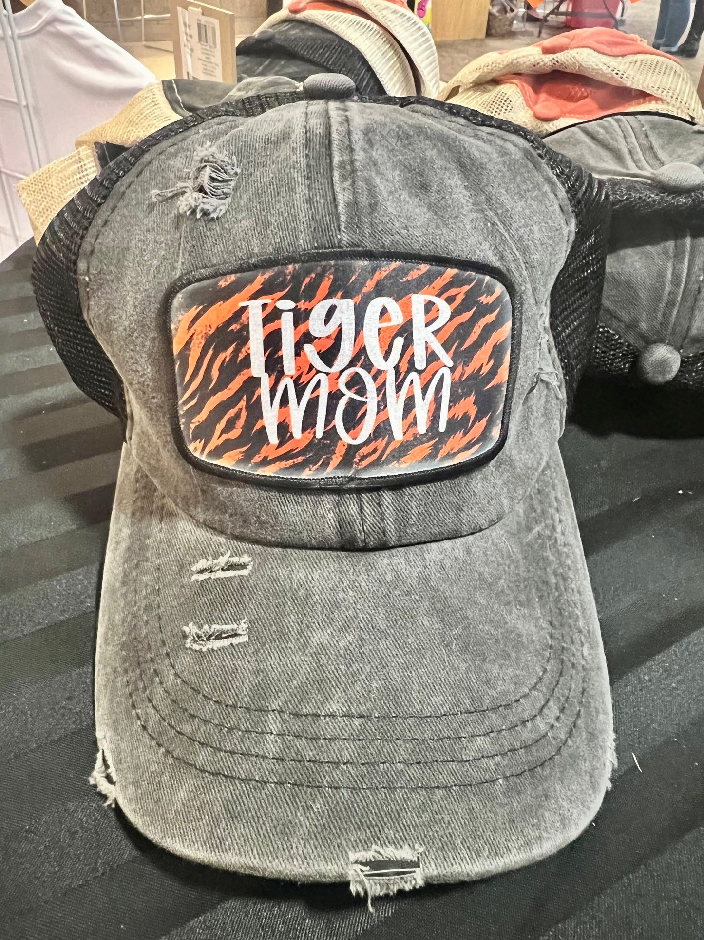 Adult Tiger Mom Criss-Cross Patch Hat